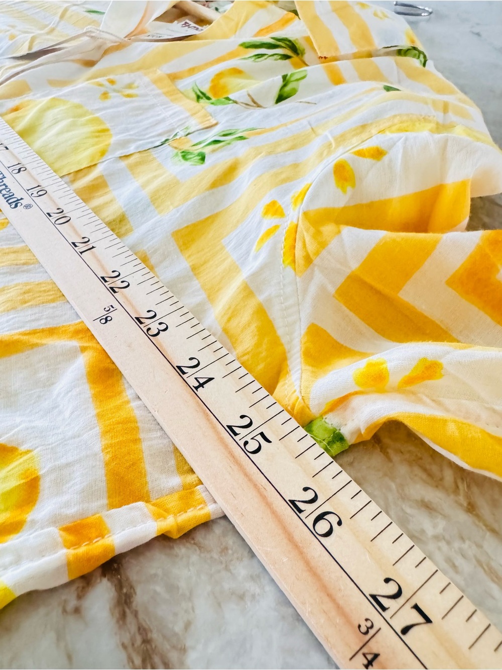 NWT Calypso St. Barth Lemon Print 100% Cotton Button Front Shirt XL Resort - Picture 7 of 8